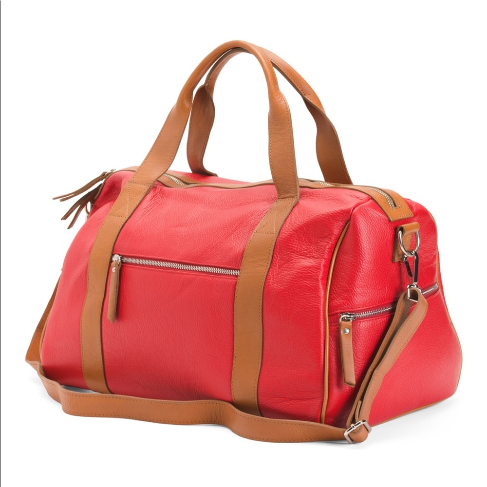 NWT Made in Italy Leather Duffel Bag